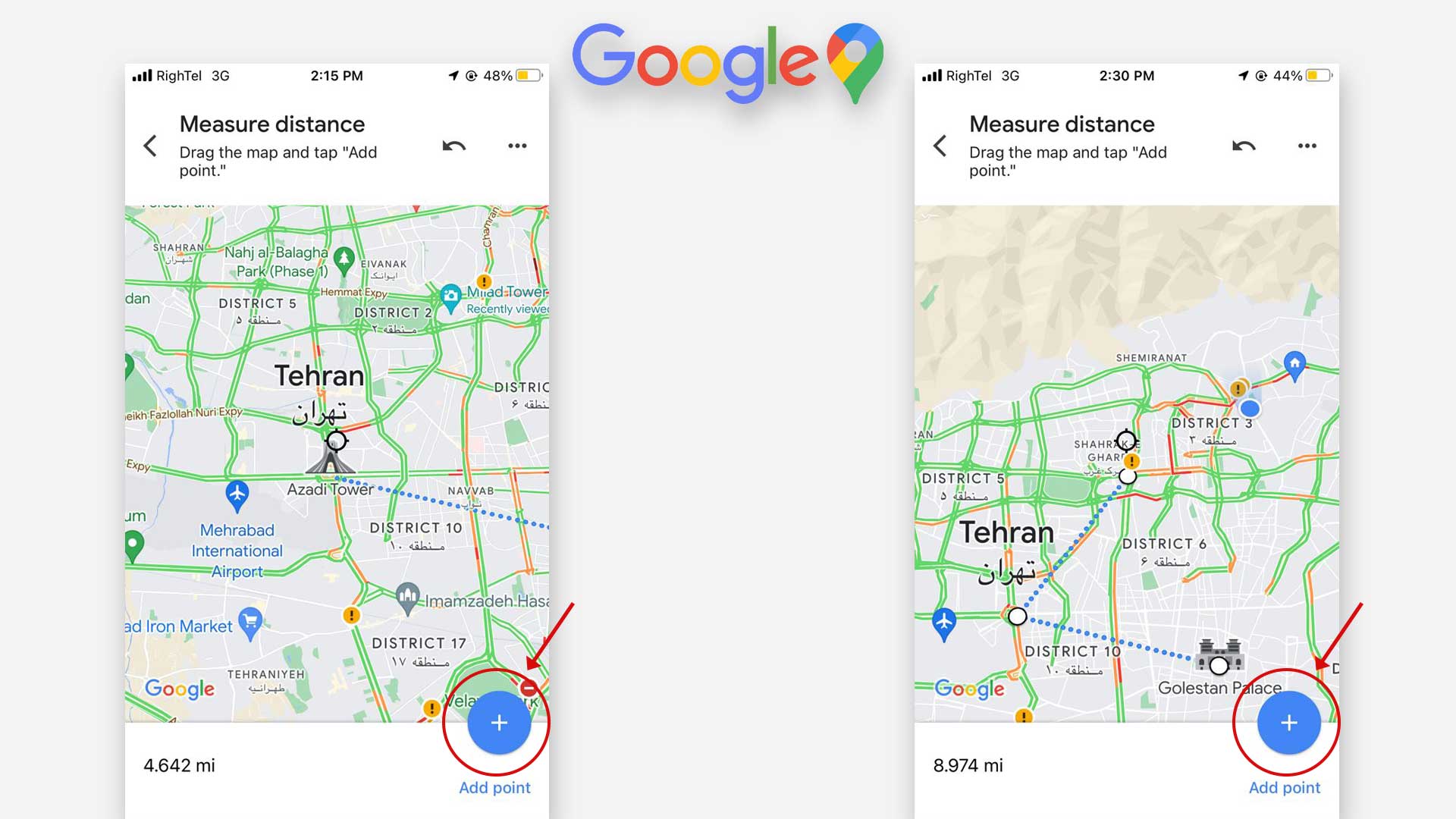افزودن مقاصد جدید در نقشه های گوگل
