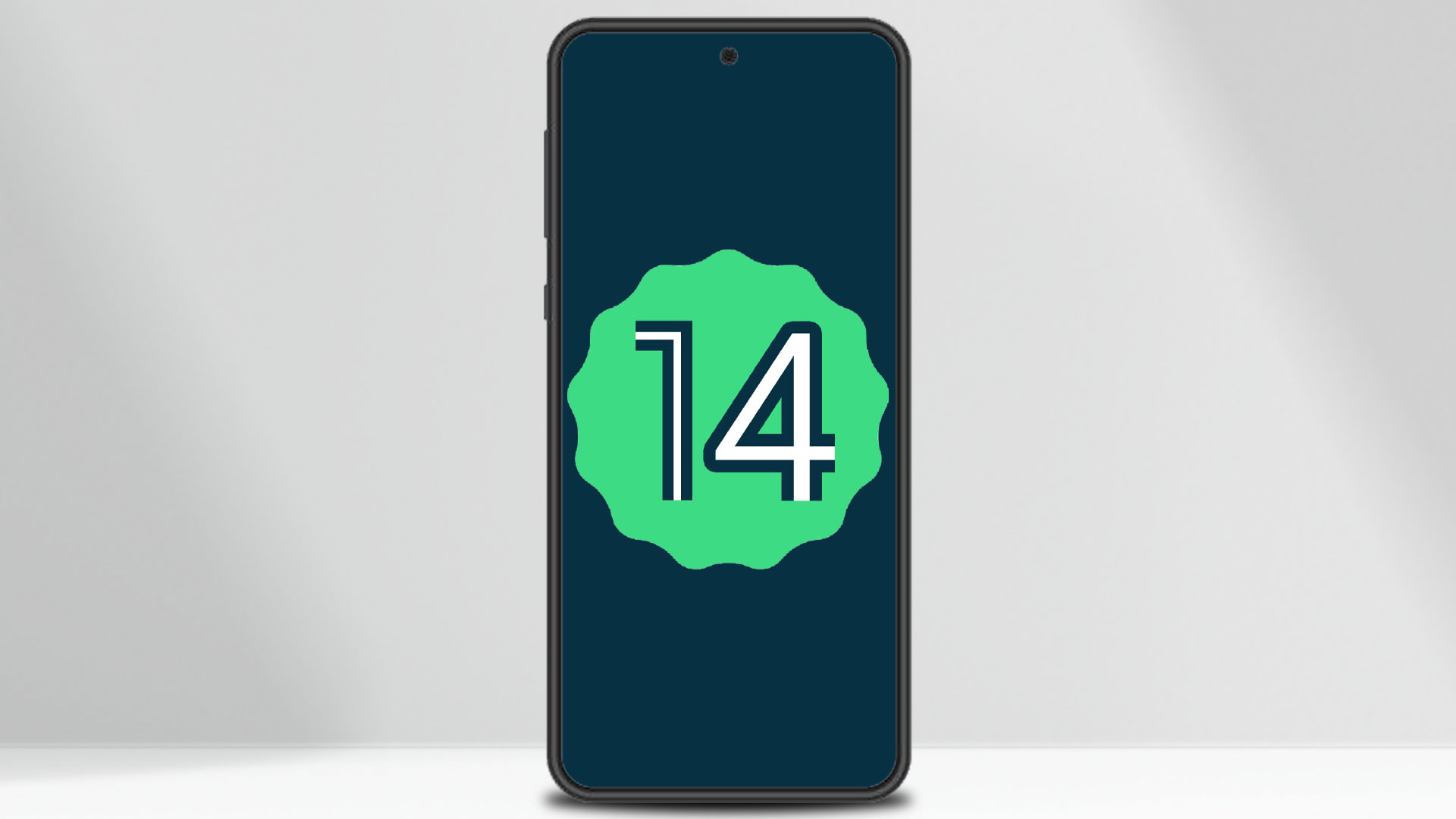 android-14-logo-in-android-phone