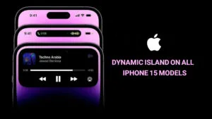 dynamic island روی تمام مدل‌های آیفون ۱۵