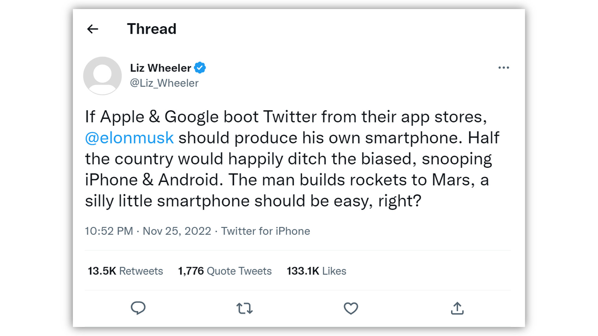 liz-wheeler-tweet-about-elon-musk-making-smartphone