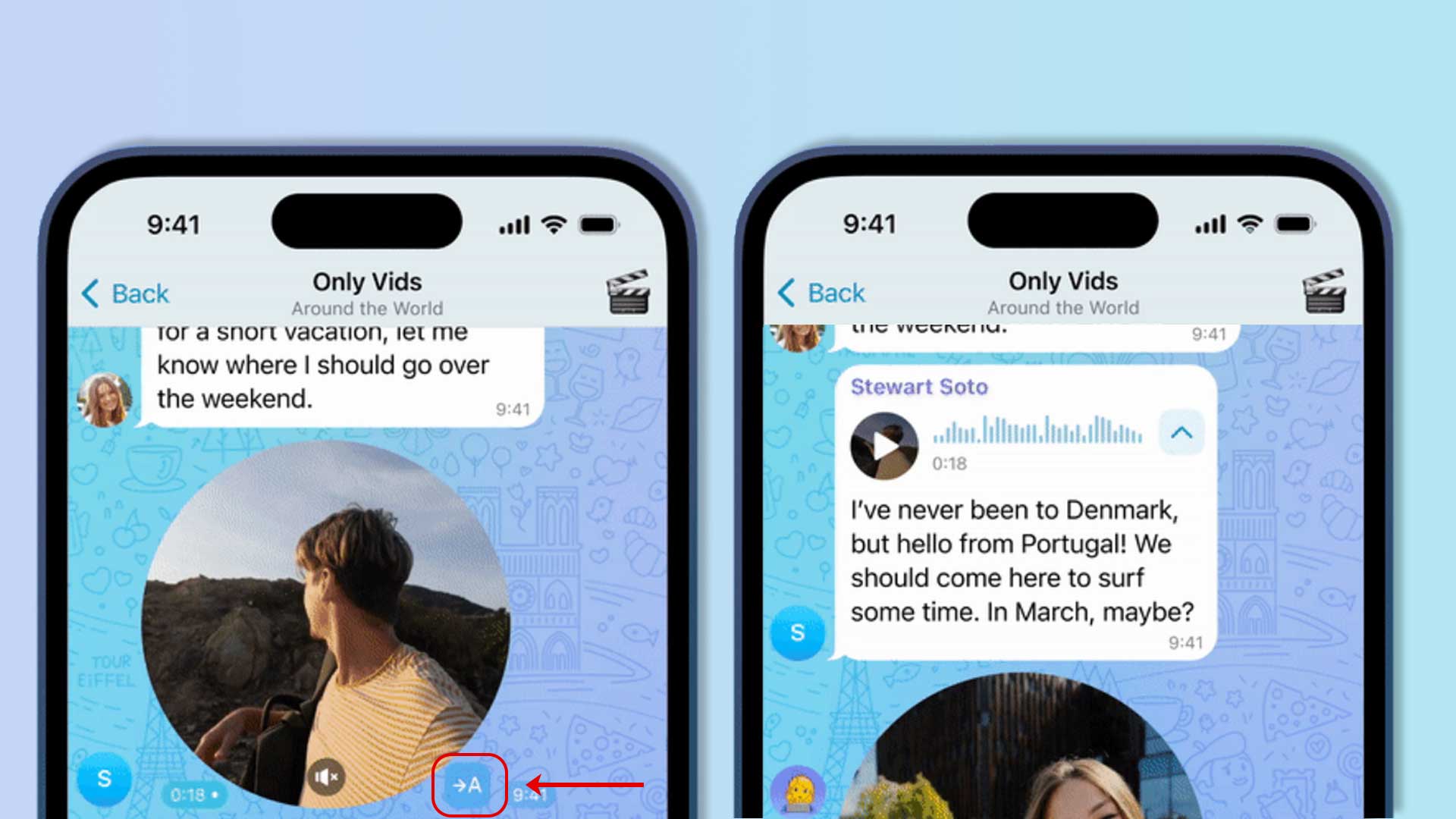 تبدیل پیام ویدیویی به متن در تلگرام
