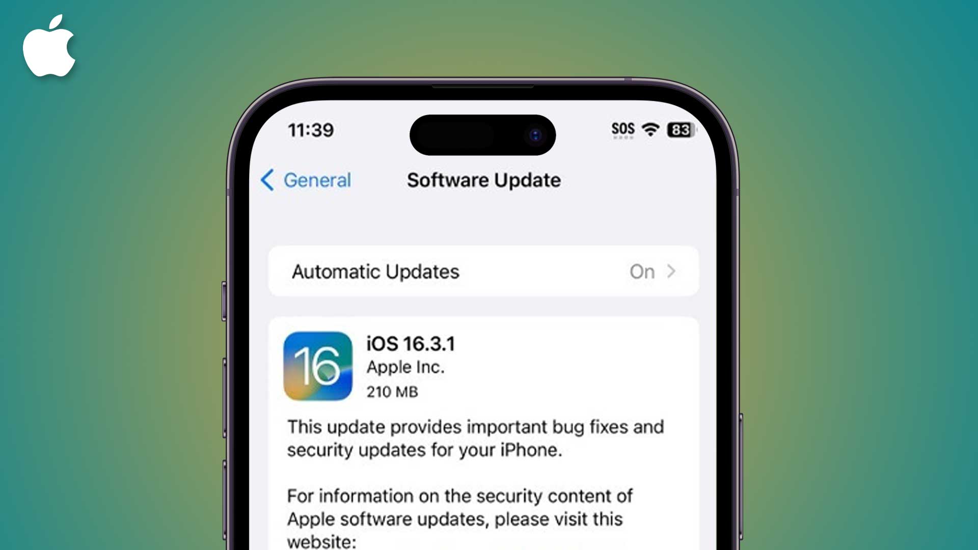 آپدیت iOS 16.3.1 برای آیفون‌ها 