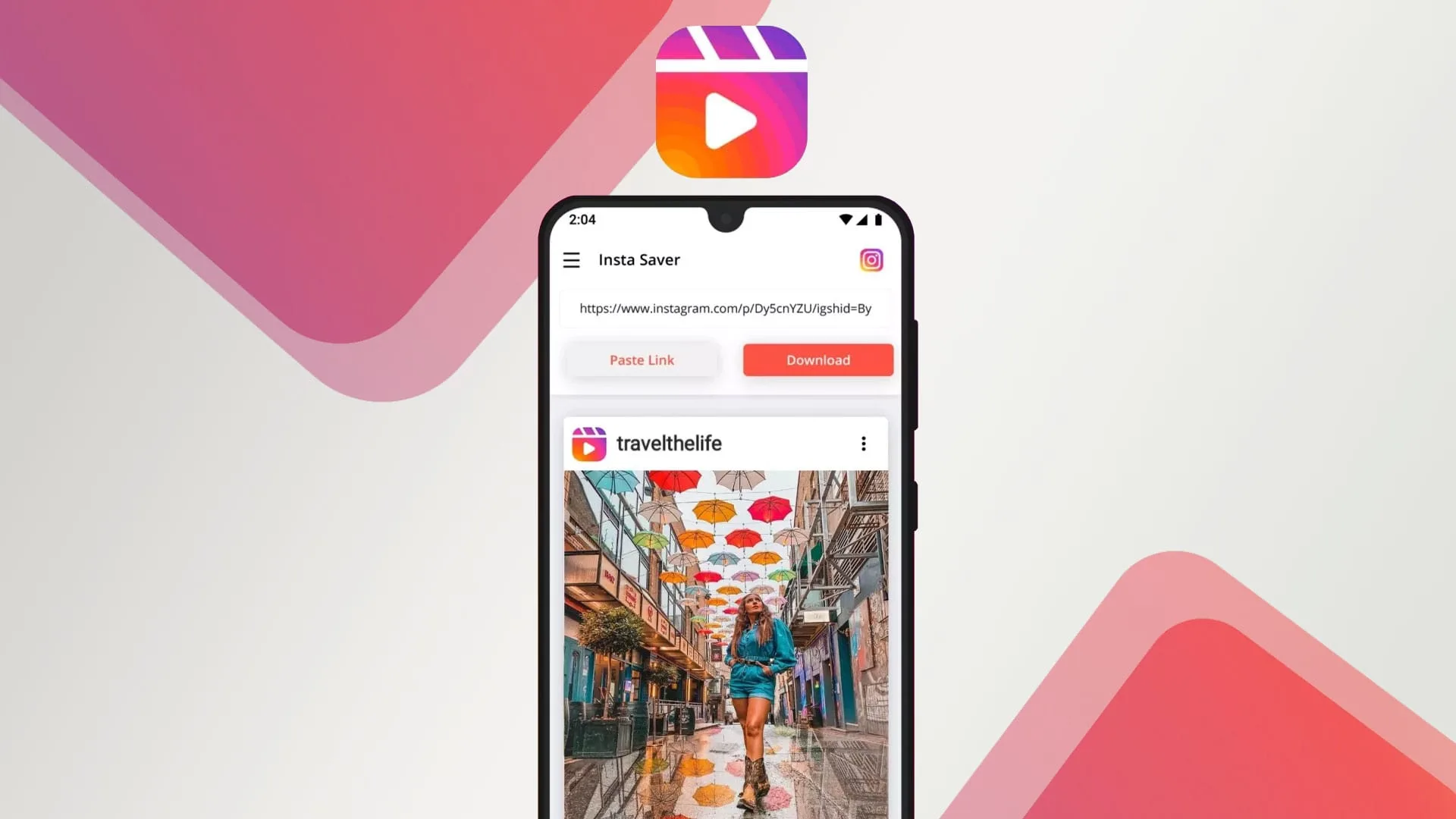 برنامه Reels Downloader for Instagram
