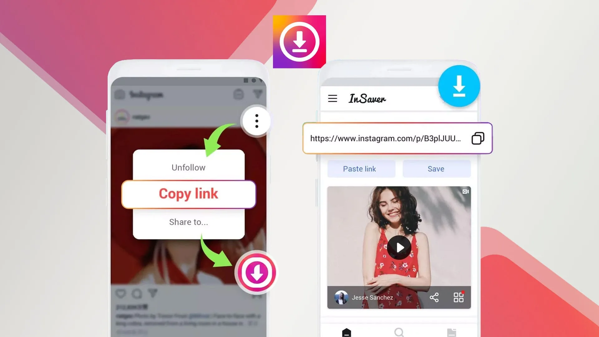برنامه Video downloader for Instagram 