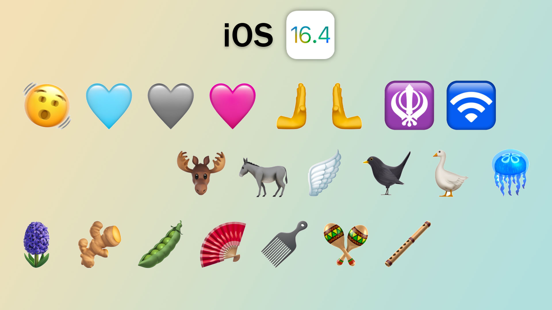 اموجی های جدید iOS 16.4 