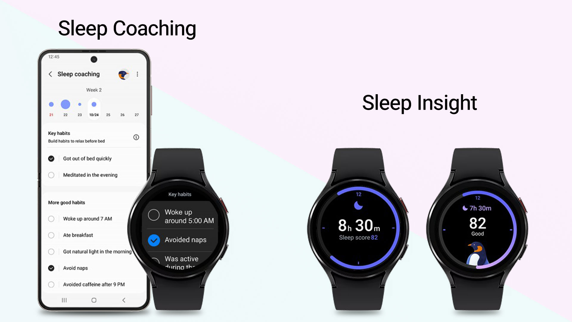 ویژگی‌های خواب One UI 5 Watch