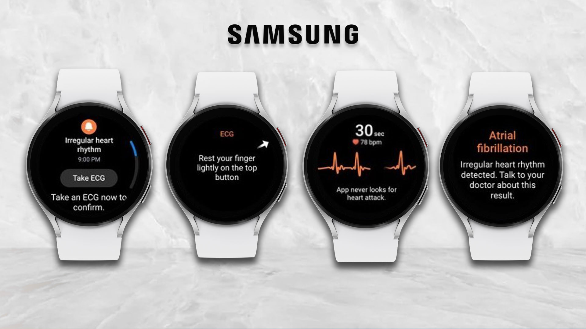 Samsung Galaxy Watch6 با اعلان‌های ضربان قلب نامنظم