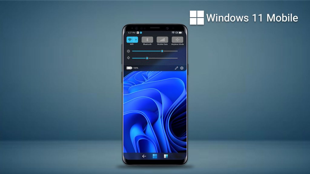 طراحی ویندوز 11 موبایل