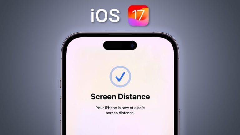 فاصله صفحهنمایش آیفون با چشم کم شود iOS 17 هشدار میدهد