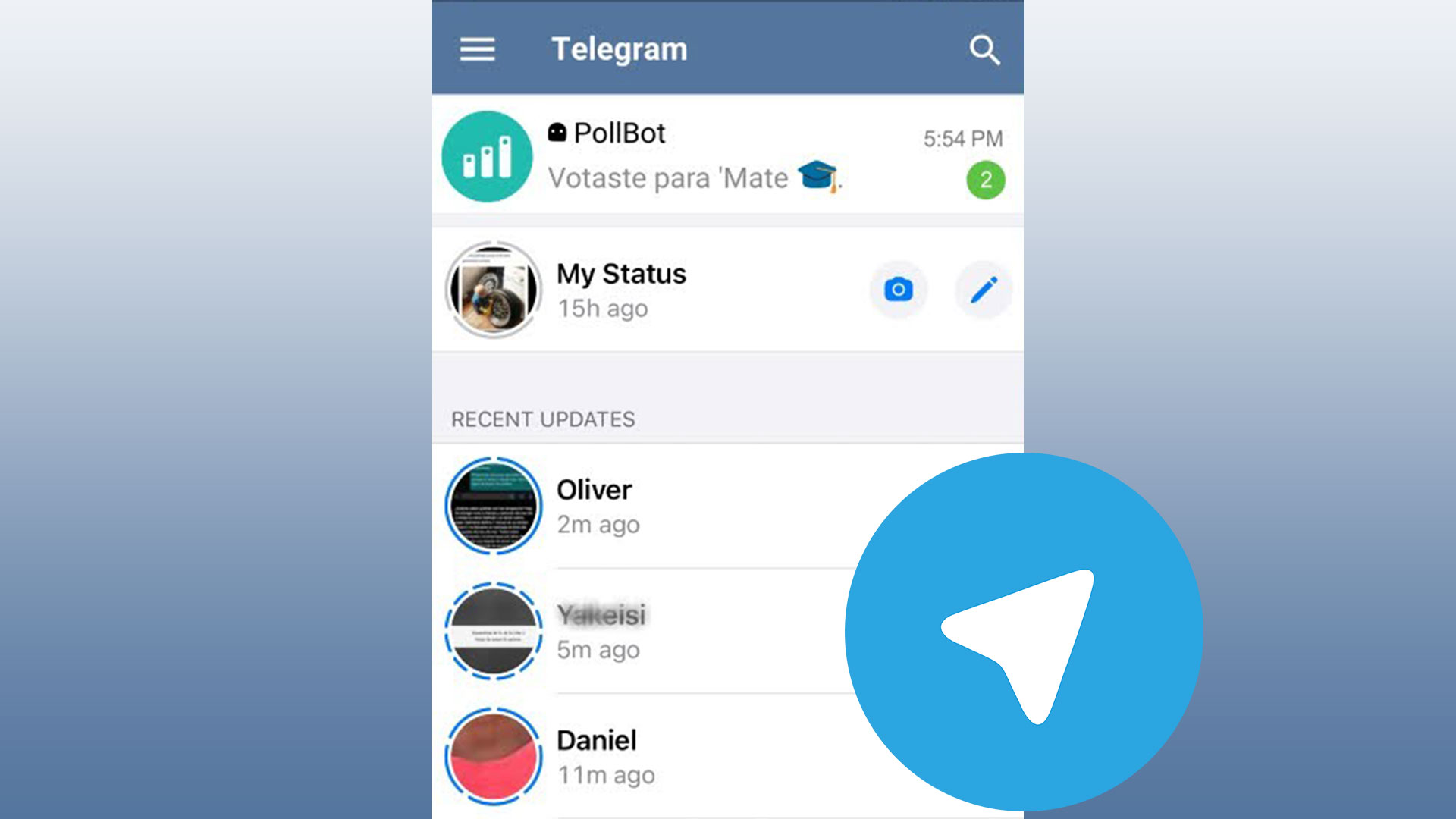 اضافه شدن قابلیت استوری ه تلگرام