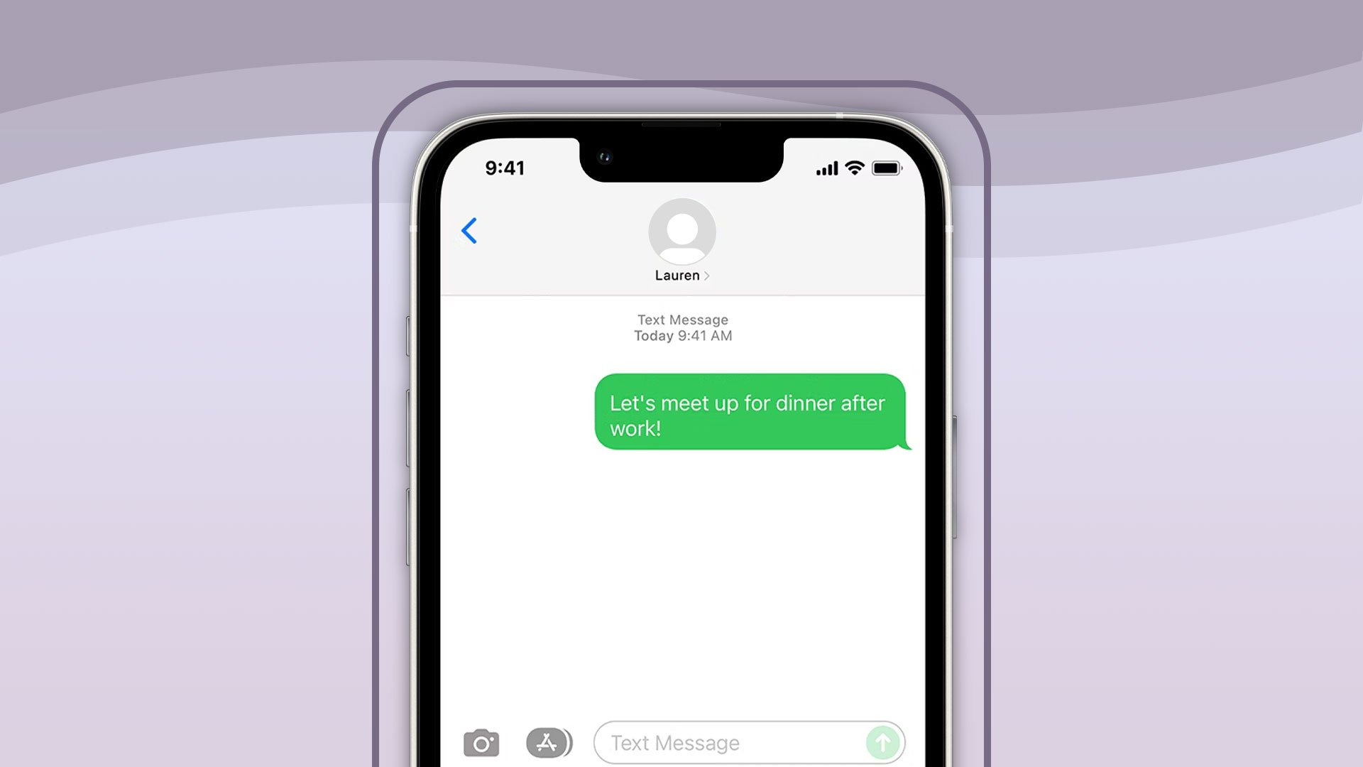 رنگ حباب چت در iMessage