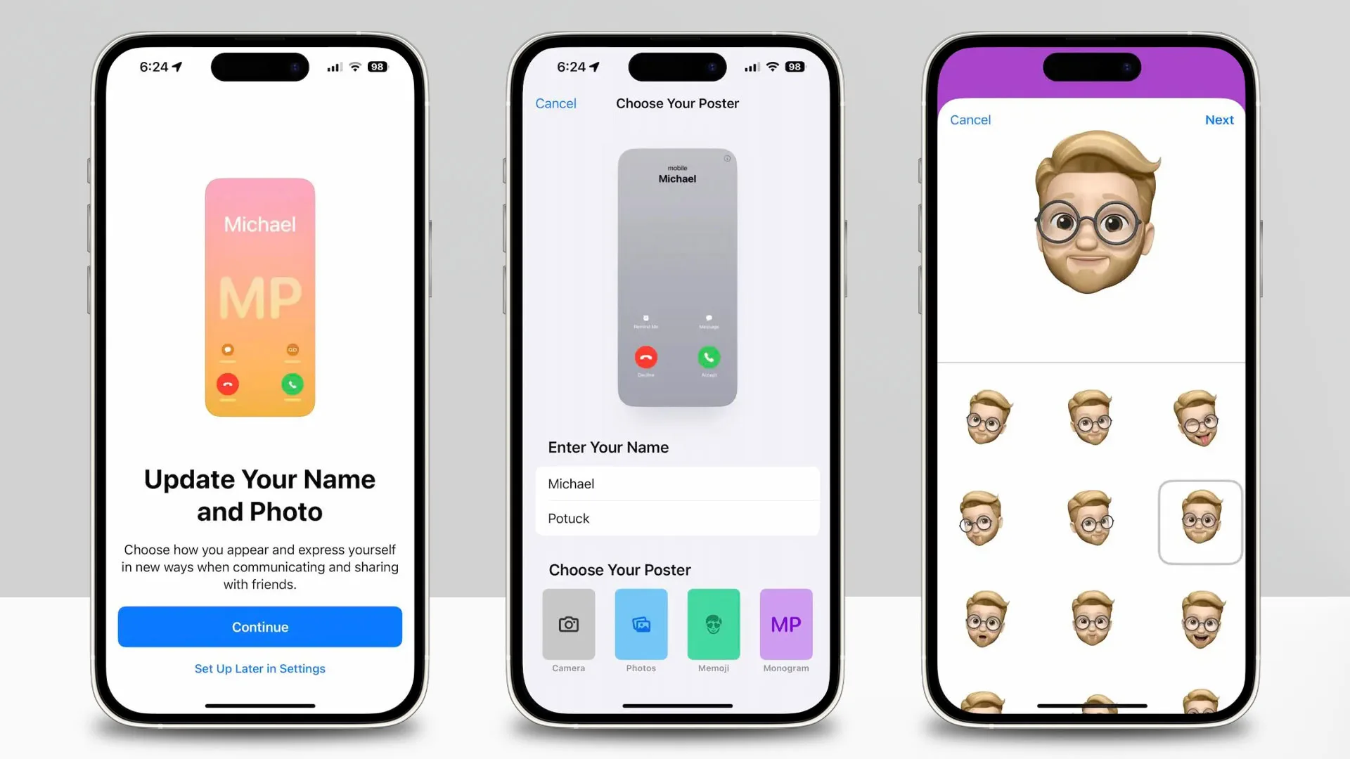 سفارشی کردن Contact Poster در iOS 17