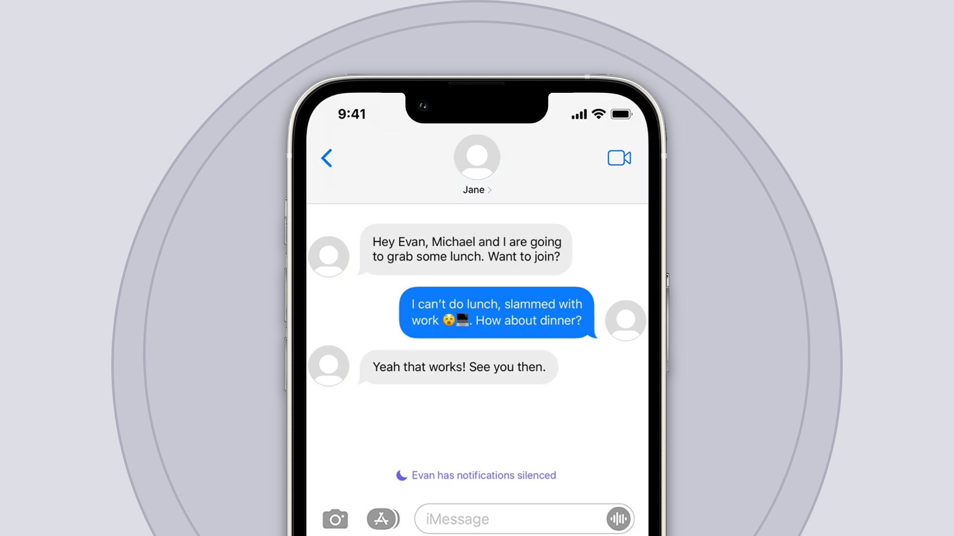 نماد ماه در iMessage