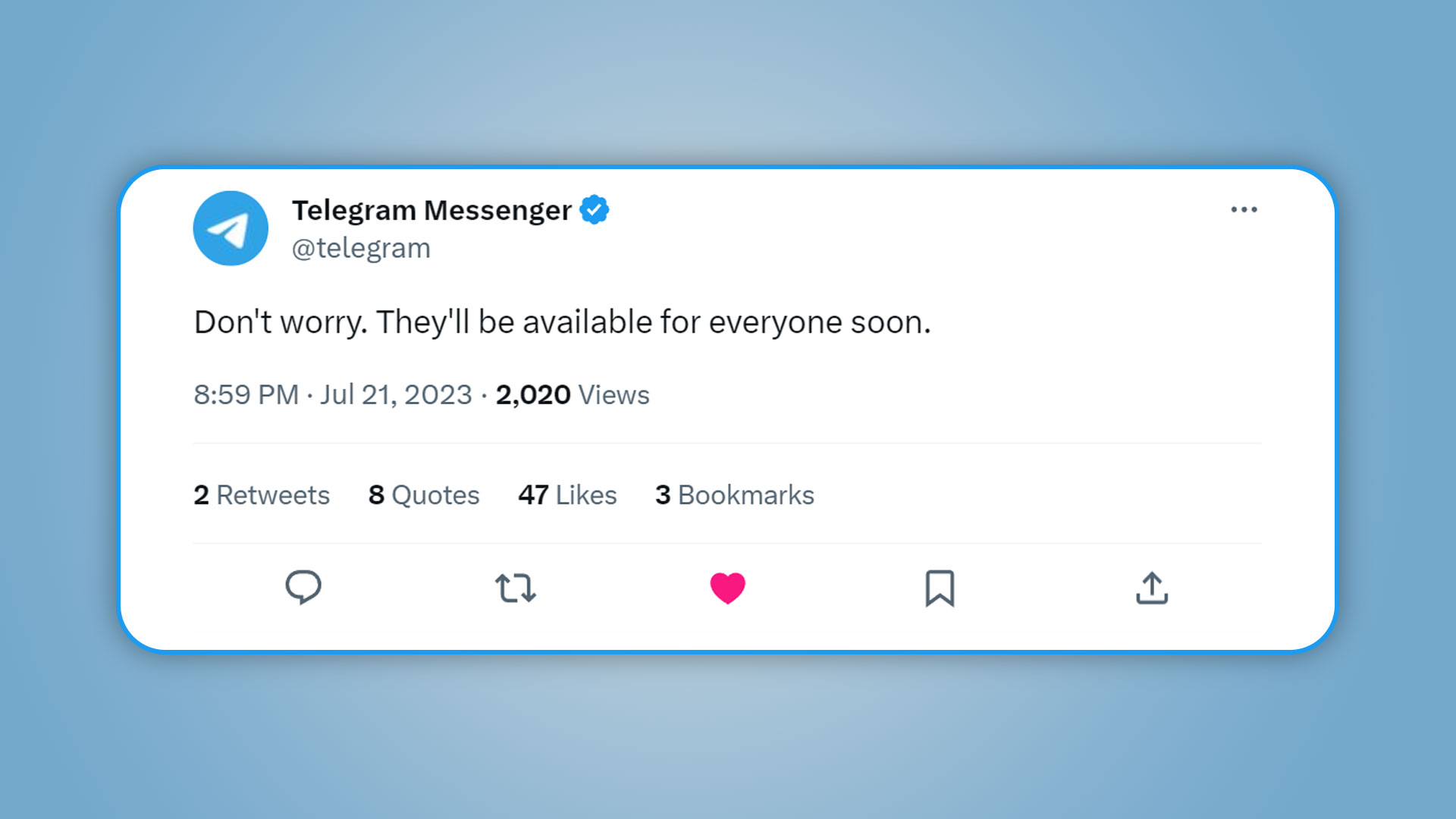 استوری های تلگرام برای همه در دسترس خواهد بود