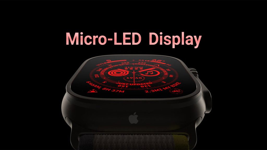 پنل microLED اپل واچ اولترا