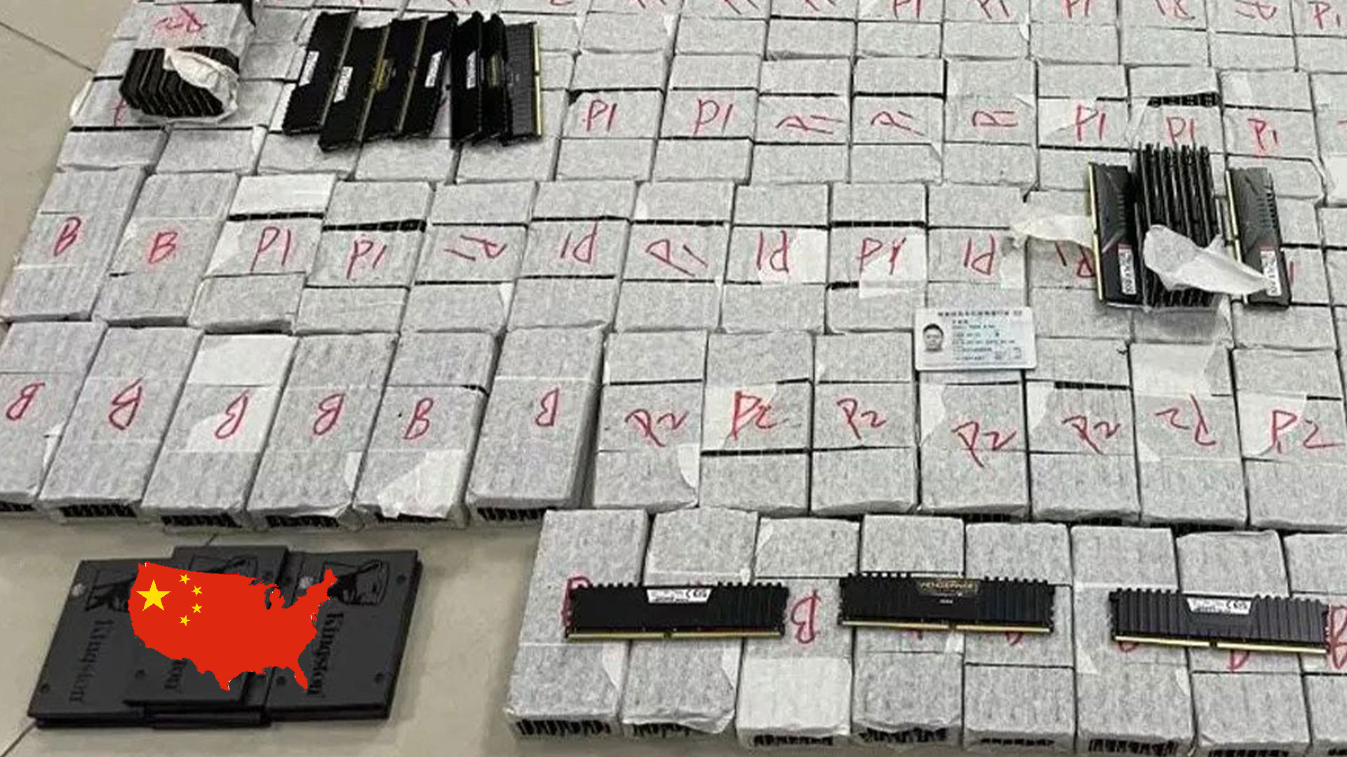 Chinese smuggler caught with 837 CPUs