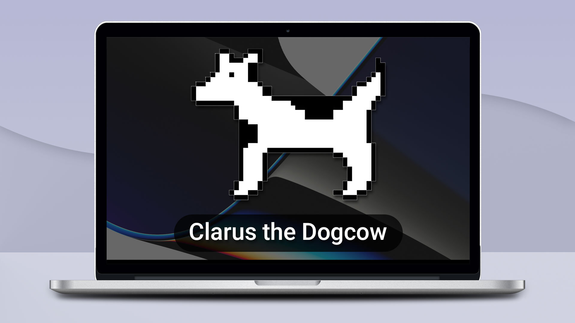 تصویر Clarus the Dogcow در MacOS