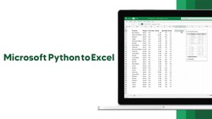 Microsoft--Python-to-Excel