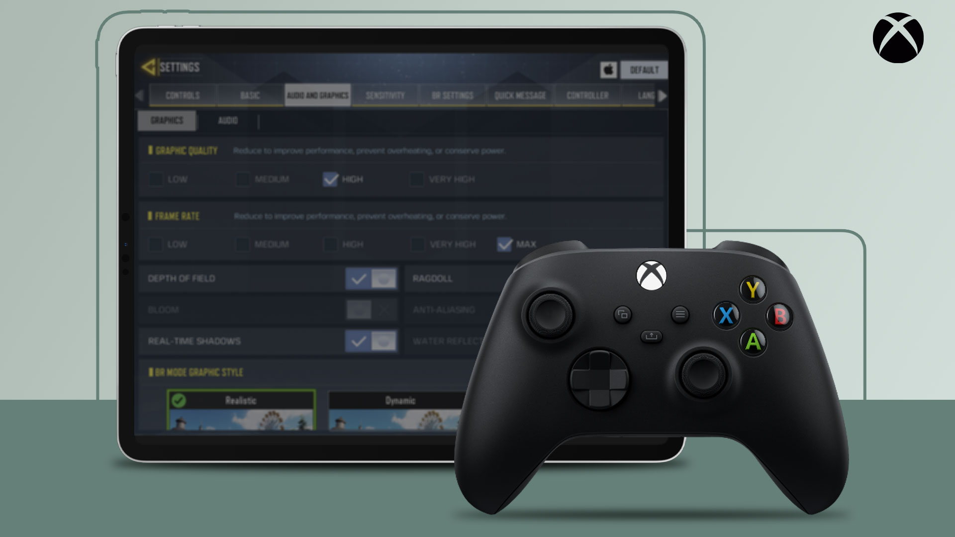 کنترلر Xbox Series X-S برای آیپد