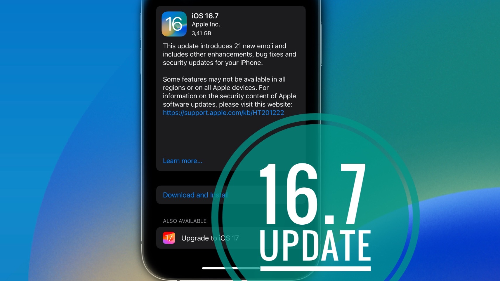 آپدیت نسخه iOS 16.7.1