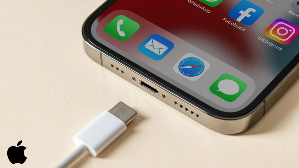 iPhone with USB-C