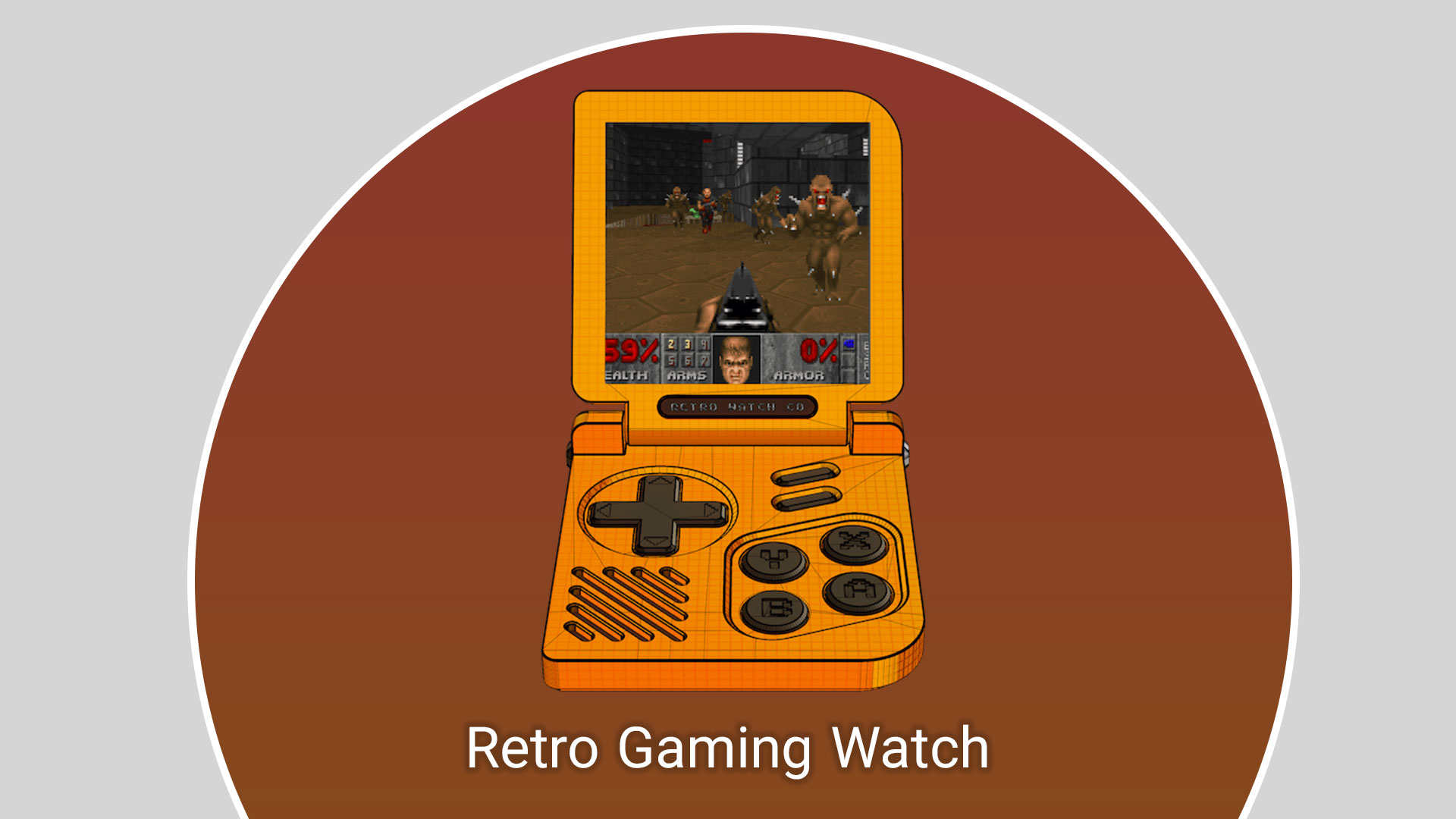 retro gaming watch