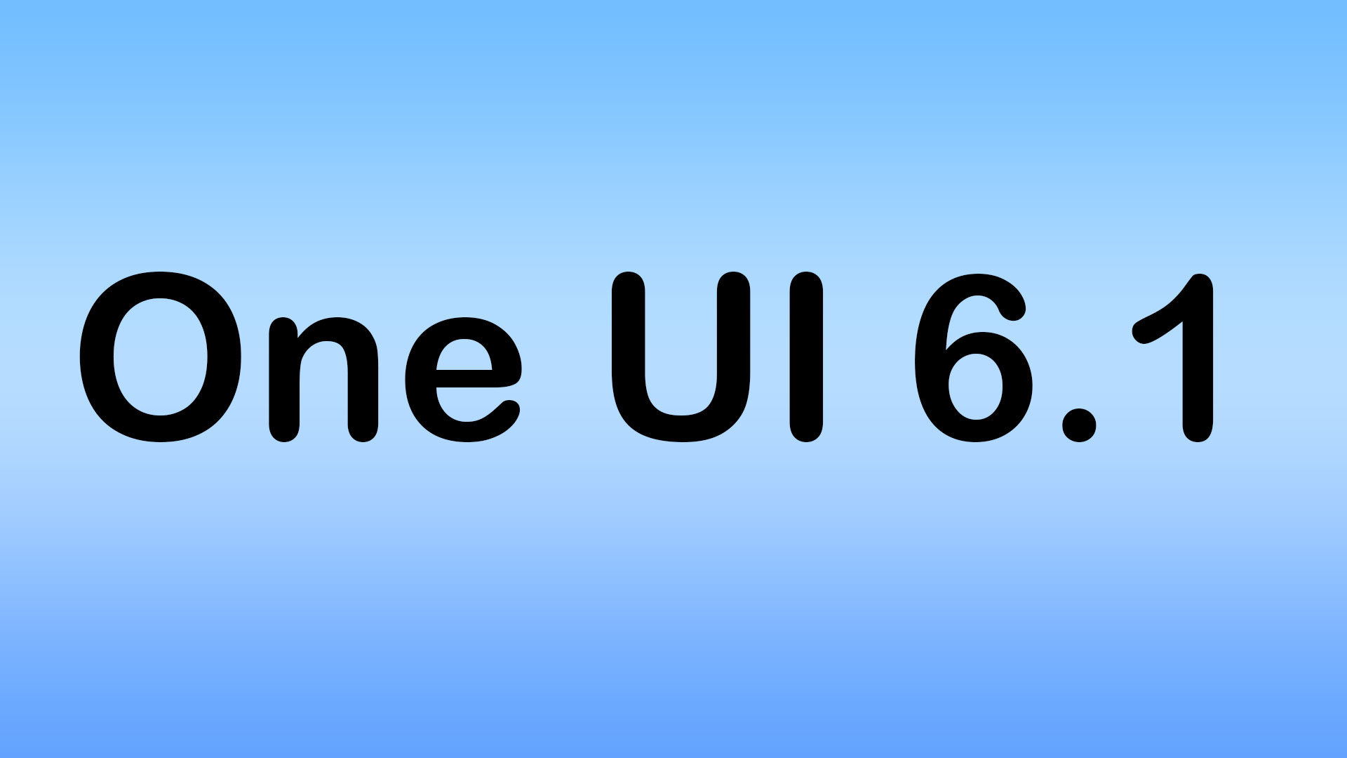 One UI 6.1 