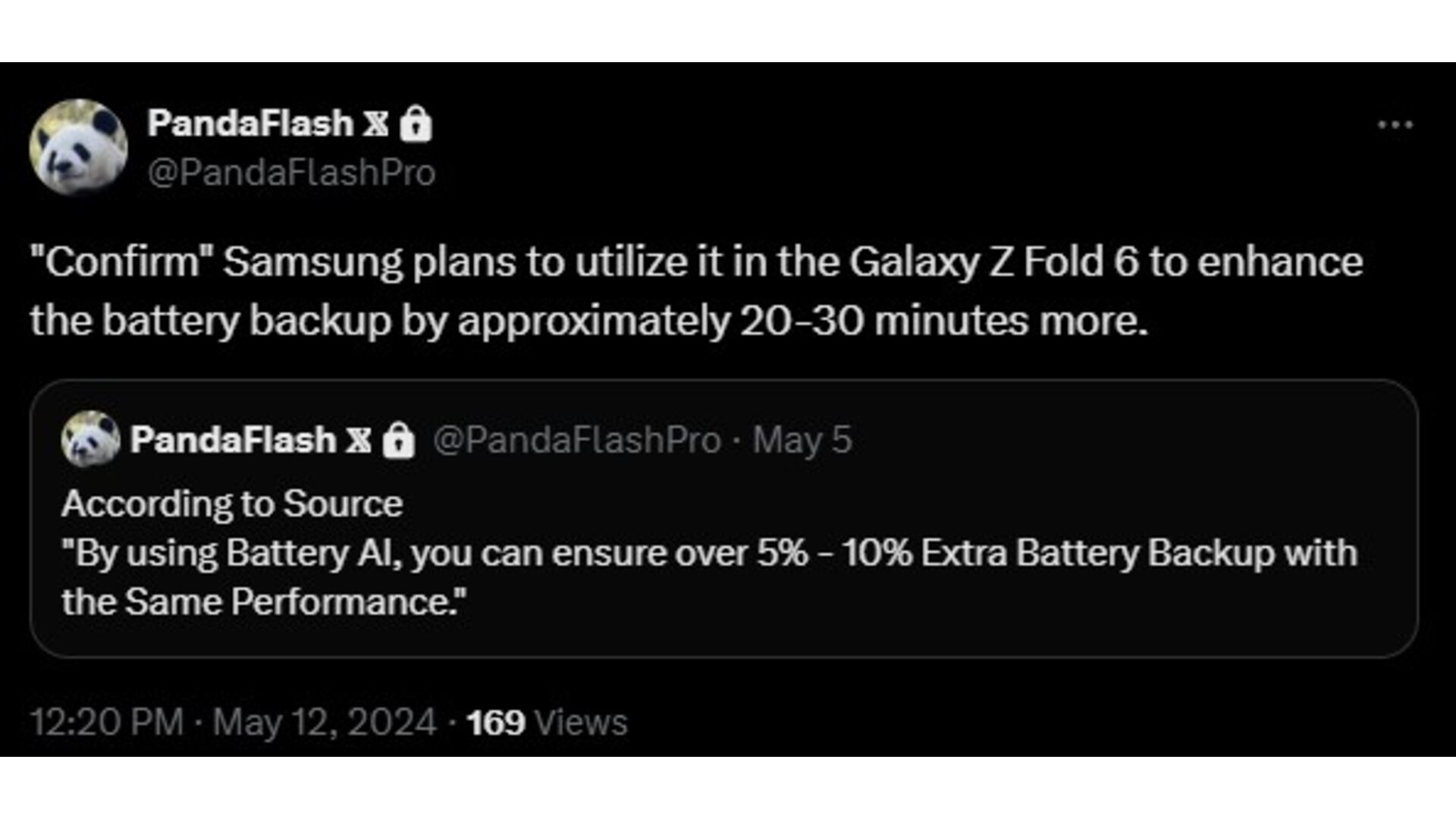 Galaxy Z Fold 6 از هوش مصنوعی باتری پشتیبانی می کند