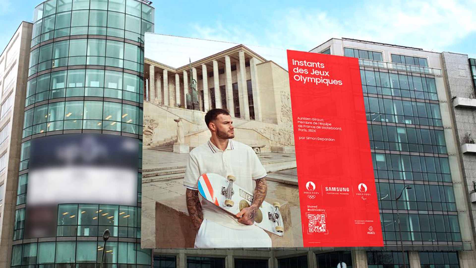 تبلیغات سامسونگ در پاریس برای المپیک