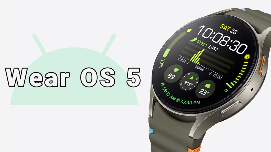 Wear OS 5 با بلوتوث LE Audio