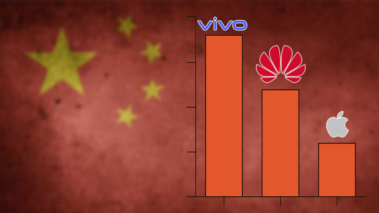اپل به رتبه ششم در بازار چین سقوط کرد؛ هواوی و ویوو در صدر