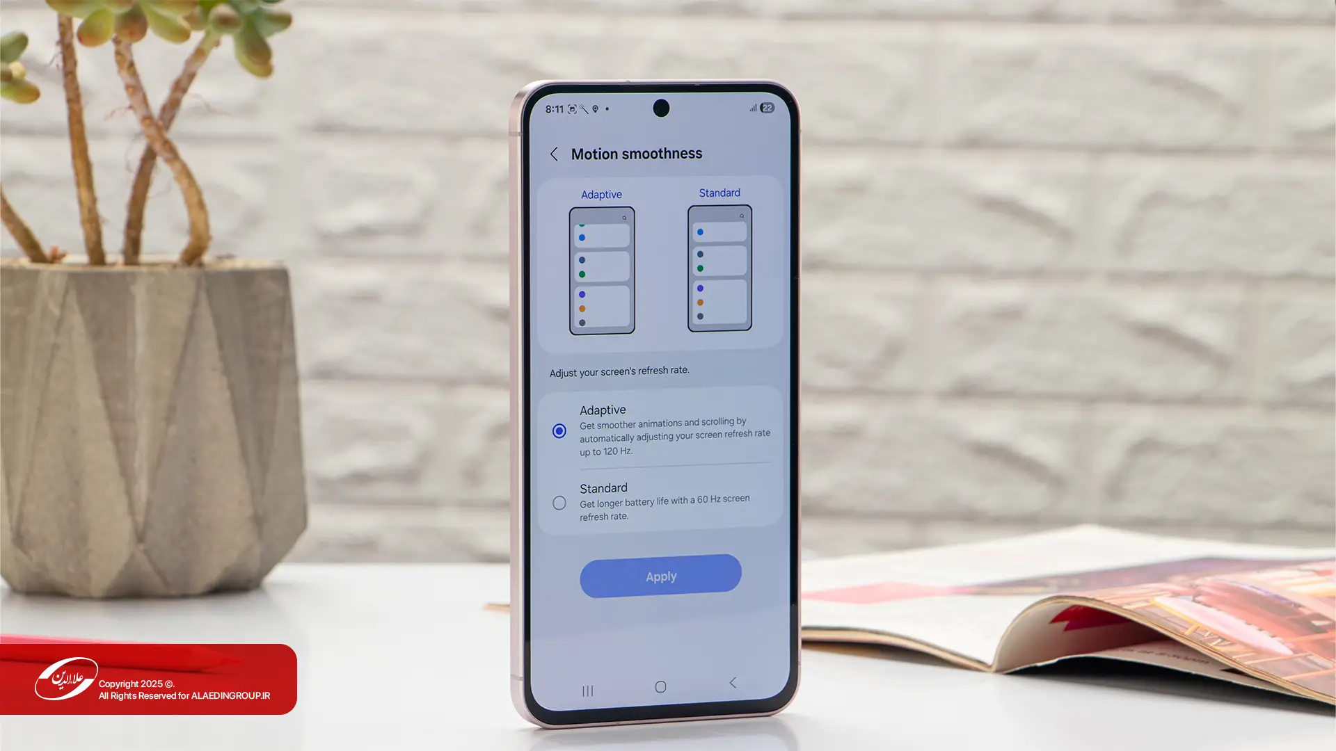 کیفیت صفحهنمایش گوشی Samsung Galaxy A56
