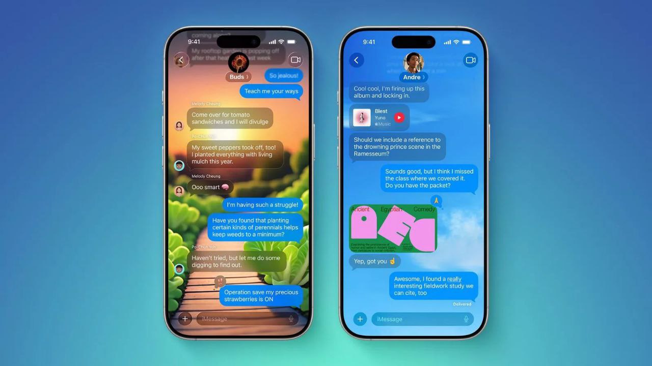 قابلیت‌های iMessage در سیستم‌عامل iOS 26